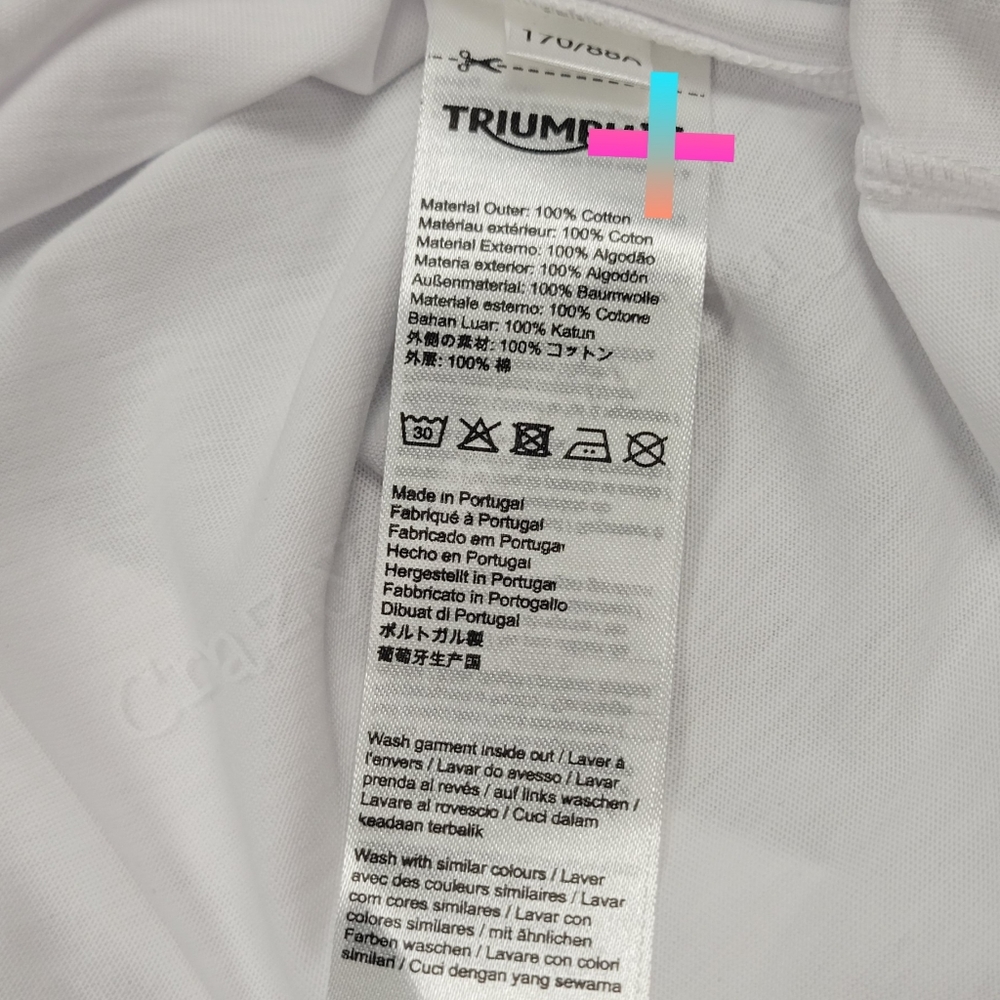 Triumph Cartmel Classic White Motorcycle Tee Shirt 100% Cotton, M/L/2XL/3XL - Picture 4 of 6